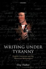 Cover for 

Writing under Tyranny






