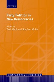 Cover for 

Party Politics in New Democracies






