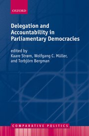 Cover for 

Delegation and Accountability in Parliamentary Democracies







