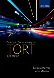 Cover for 

Cases and Commentary on Tort






