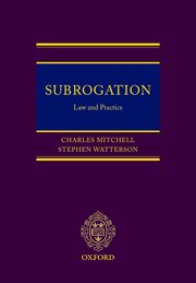 Cover for 

Subrogation






