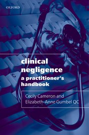 Cover for 

Clinical Negligence






