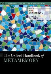 Cover for 

The Oxford Handbook of Metamemory






