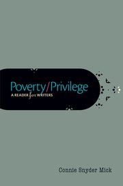 Cover for 

Poverty/Privilege






