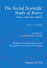 Cover for 

The Social Scientific Study of Jewry






