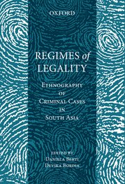 Cover for 

Regimes of Legality






