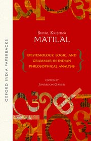 Cover for 

Epistemology, Logic and Grammar In Indian Philosophical Analysis






