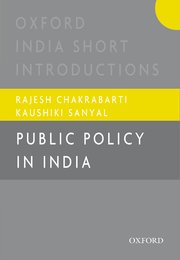 Cover for 

Public Policy in India






