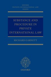 Cover for 

Substance and Procedure in Private International Law






