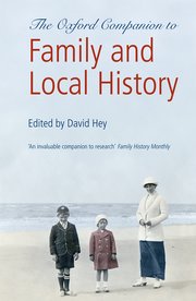 Cover for 

The Oxford Companion to Family and Local History






