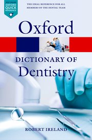 Cover for 

A Dictionary of Dentistry







