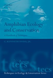 Cover for 

Amphibian Ecology and Conservation






