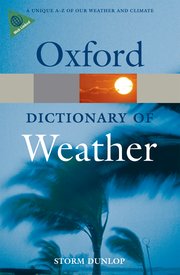 Cover for 

A Dictionary of Weather






