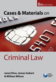 Cover for 

Cases and Materials on Criminal Law






