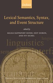 Cover for 

Syntax, Lexical Semantics, and Event Structure






