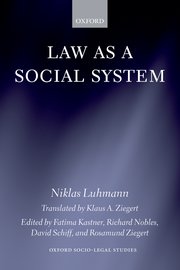 Cover for 

Law as a Social System






