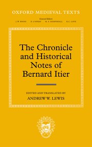 Cover for 

The Chronicle of Bernard Itier






