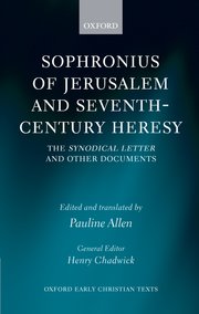 Cover for 

Sophronius of Jerusalem and Seventh-Century Heresy






