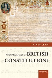 Cover for 

Whats Wrong with the British Constitution?






