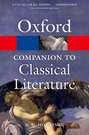 Cover for 

The Oxford Companion to Classical Literature







