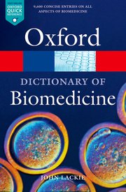 Cover for 

A Dictionary of Biomedicine






