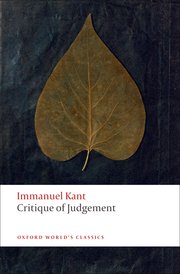 Cover for 

Critique of Judgement






