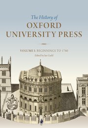 Cover for 

History of Oxford University Press Volume I






