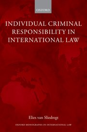 Cover for 

Individual Criminal Responsibility in International Law






