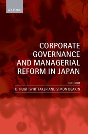 Cover for 

Corporate Governance and Managerial Reform in Japan







