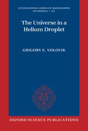 Cover for 

The Universe in a Helium Droplet






