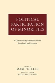 Cover for 

Political Participation of Minorities







