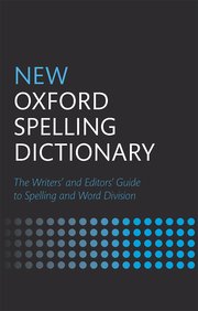 Cover for 

New Oxford Spelling Dictionary






