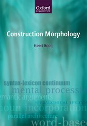 Cover for 

Construction Morphology






