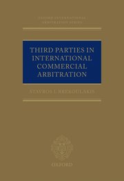 Cover for 

Third Parties in International Commercial Arbitration






