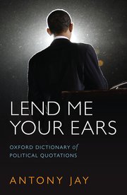 Cover for 

Oxford Dictionary of Political Quotations






