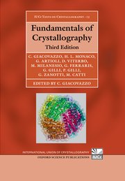 Cover for 

Fundamentals of Crystallography






