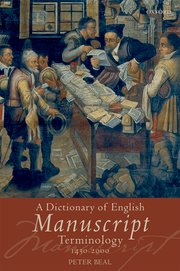 Cover for 

A Dictionary of English Manuscript Terminology






