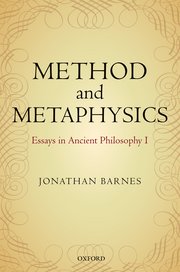 Cover for 

Method and Metaphysics






