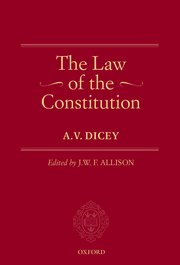 Cover for 

The Law of the Constitution






