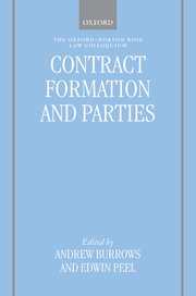 Cover for 

Contract Formation and Parties






