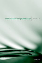 Cover for 

Oxford Studies in Epistemology






