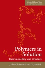 Cover for 

Polymers in Solution






