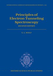 Cover for 

Principles of Electron Tunneling Spectroscopy






