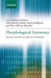 Cover for 

Morphological Autonomy






