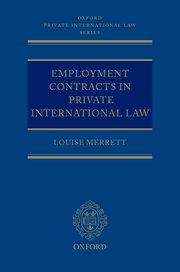 Cover for 

Employment Contracts in Private International Law






