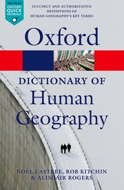 Cover for 

A Dictionary of Human Geography






