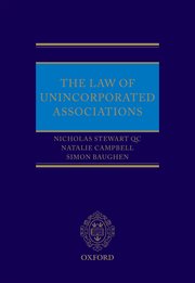 Cover for 

The Law of Unincorporated Associations







