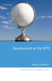 Cover for 

Development at the WTO






