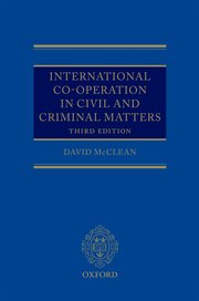 Cover for 

International Co-operation in Civil and Criminal Matters






