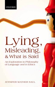 Cover for 

Lying, Misleading, and What is Said






